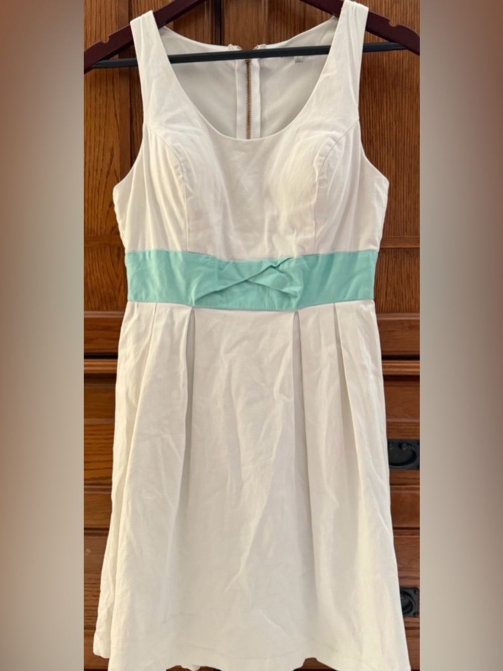 VTG Y2K Charlotte Russe Fit & Flare Midi Dress Twist Waist Coquette Preppy